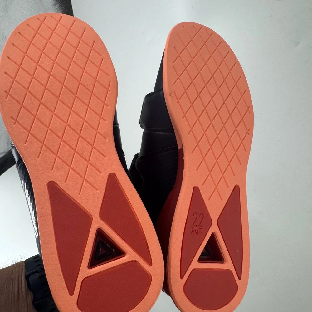 Reebok Legacy Lifter II Womens 7 Navy Gold Orange Weightlifting Shoes NWOT